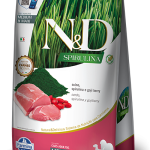 Cerdo, Spirulina e Gojiberry Adult Medium & Maxi